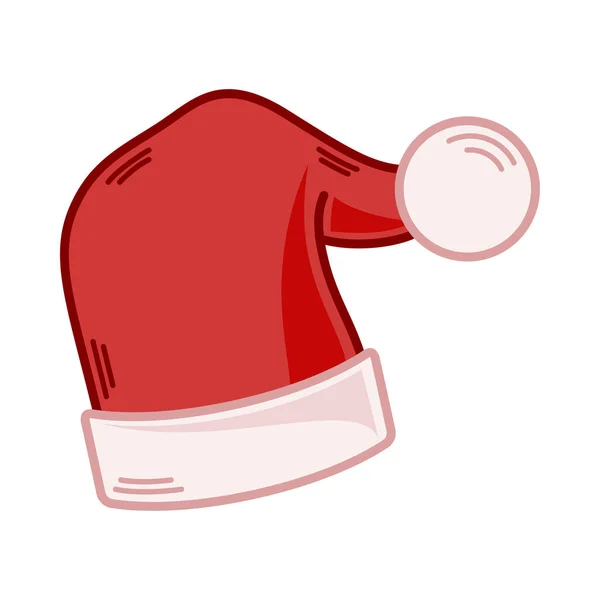 Desenhos Animados Vermelho Santa Chapéu Ilustração Vetor Eps — Vetor de Stock