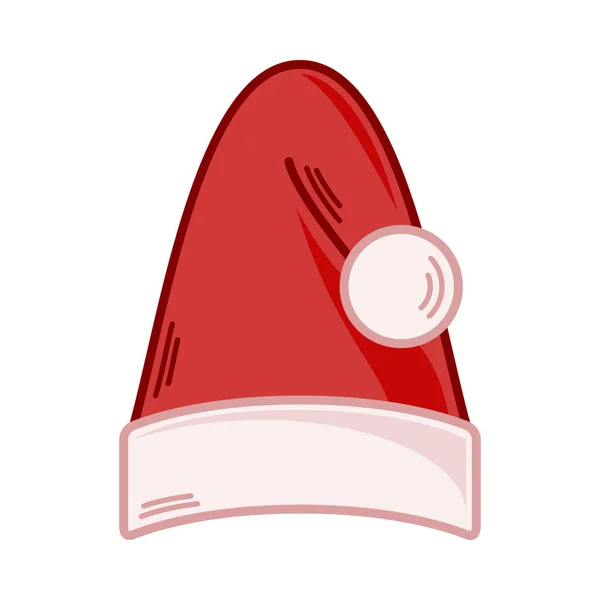stock vector Cartoon red Santa hat illustration. EPS 10 vector