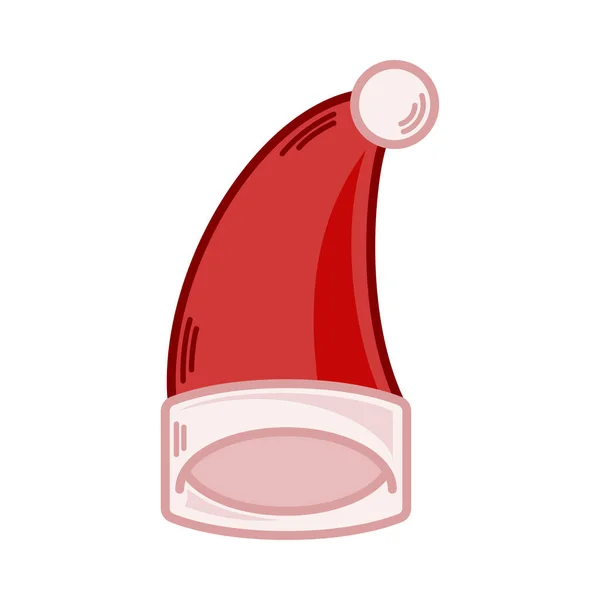 Cartoon Rote Weihnachtsmütze Illustration Eps Vektor — Stockvektor