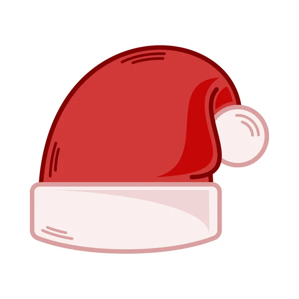 Cartoon Rote Weihnachtsmütze Illustration Eps Vektor — Stockvektor