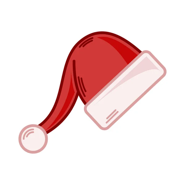 Cartoon Red Santa Hat Illustration Eps Vector — Stock Vector