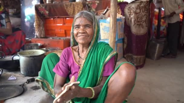 Nagpur Maharashtra India Hazi Ran 2023 Nsanlar Eski Mutfağın Kırsal — Stok video