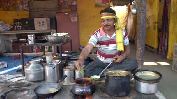 Nagpur Maharashtra India January 2023 People Making Cooking Baking Fresh — Stock Video