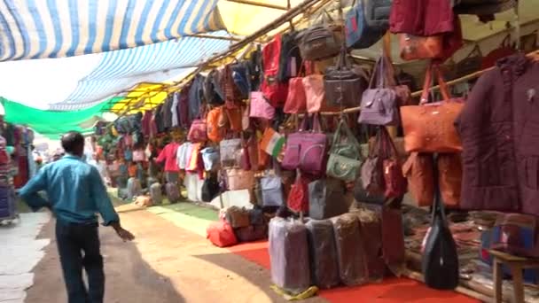 Nagpur Maharashtra India Januari 2023 Säljare Som Säljer Traditionella Varor — Stockvideo