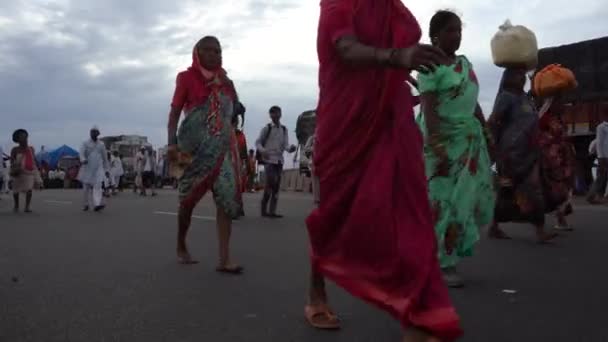 Pandharpur Maharashtra India Iulie 2022 Wari Palkhi Sohla Wari Este — Videoclip de stoc