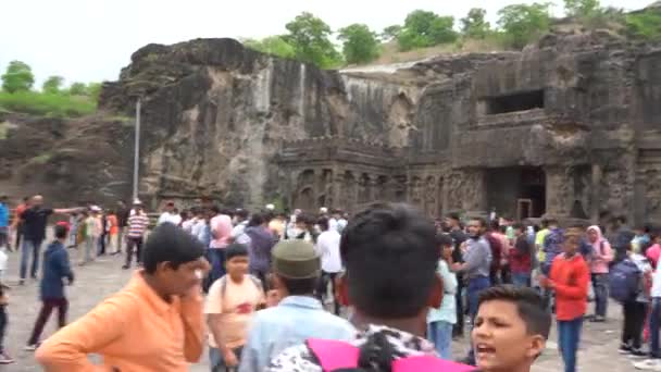 Аурангабад Махараштра Індія Червня 2022 Року Туристи Насолоджуються Видом Стародавній — стокове відео