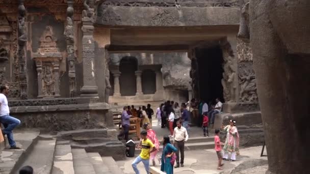 Aurangabad Maharashtra Inde Juin 2022 Ancien Complexe Grottes Construit Sur — Video
