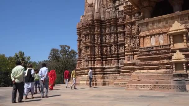 Khajuraho Madhya Pradesh Inde Mars 2022 Visite Touristique Promenades Dans — Video