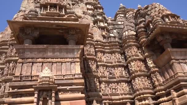Khajuraho Madhya Pradesh India Március 2022 Turisztikai Látogatás Séták Khajuraho — Stock videók