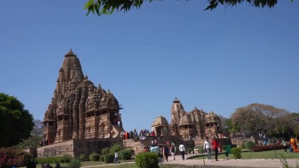 Khajuraho Madhya Pradesh Inde Mars 2022 Visite Touristique Promenades Dans — Video