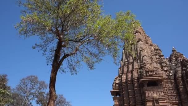 Khajuraho Madhya Pradesh Indien März 2022 Touristenbesuche Und Spaziergänge Zum — Stockvideo