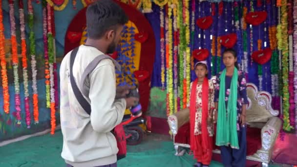 Alirajpur Madhya Pradesh India Mart 2022 Bhagoria Haat Festivali Olarak — Stok video