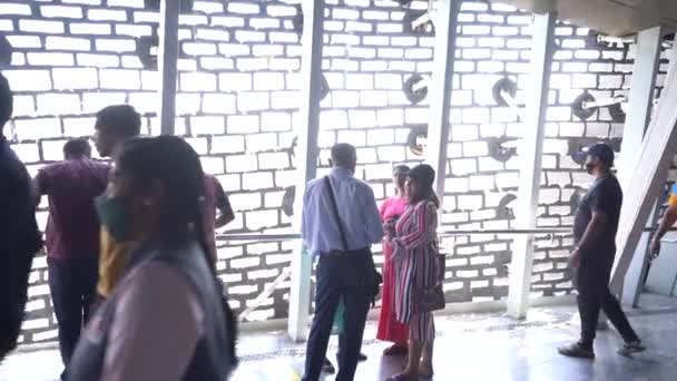 Narmada Gujarat Inde Mars 2022 Touristes Musée Galerie Intérieur Statue — Video