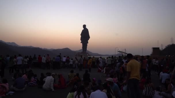 Narmada Gujarat Inde Mars 2022 Visite Des Touristes Statue Unité — Video