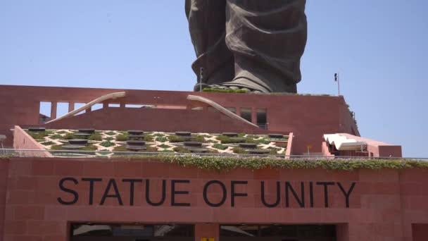 Narmada Gujarat Ινδια Μαρτιου 2022 Τουρίστες Επισκέπτονται Άγαλμα Της Ενότητας — Αρχείο Βίντεο