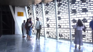 NARMADA, GUJARAT, INDIA, 17 Mart 2022: Hint bağımsızlık lideri Sardar Vallabhbhai Patel 'e adanmış dünyanın en uzun heykeli olan 