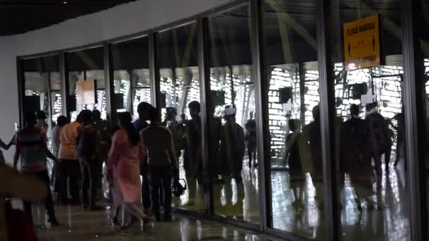 Narmada Gujarat Indien März 2022 Touristen Museum Oder Der Galerie — Stockvideo