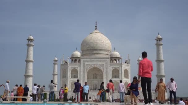Agra Uttar Pradesh India August 2022 Туристы Индии Мира Посещают — стоковое видео