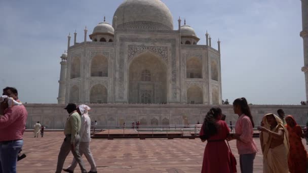 Agra Uttar Pradesh India August 2022 Turisté Indie Celého Světa — Stock video