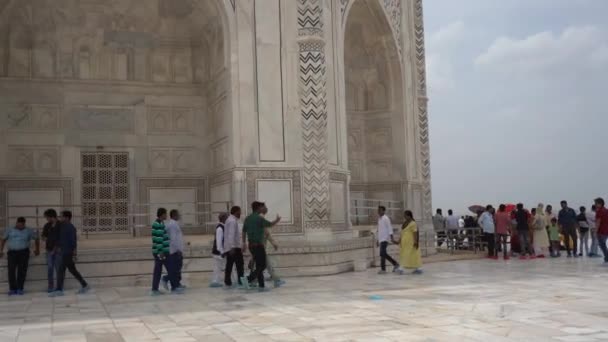 Agra Uttar Pradesh India August 2022 Туристи Індії Всього Світу — стокове відео