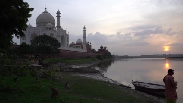 Agra Uttar Pradesh India Ağustos 2022 Hindistan Dünyanın Dört Bir — Stok video