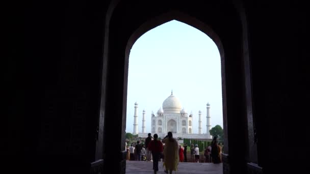 Agra Uttar Pradesh India Agosto 2022 Turistas India Todo Mundo — Vídeos de Stock