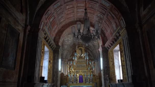 Goa India Maart 2023 Toeristisch Bezoek Aan Oude Basiliek Van — Stockvideo