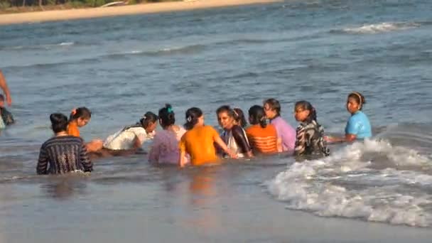 Malvan Maharashtra India March 2023 Turisták Élvezhetik Pihenhetnek Trópusi Devbag — Stock videók