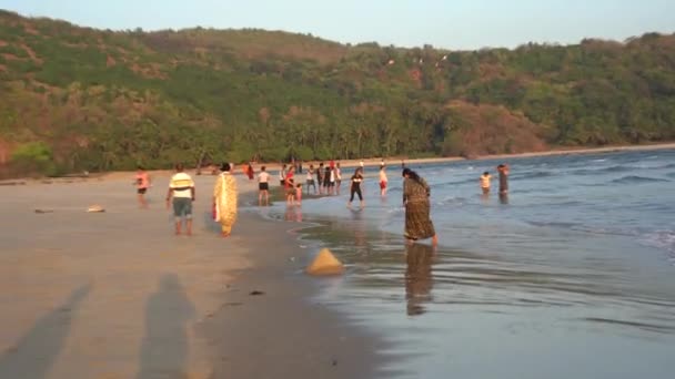 Malvan Maharashtra Indien März 2023 Touristen Genießen Und Entspannen Tropischen — Stockvideo