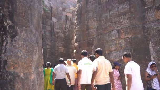 Malvão Maharashtra Índia Março 2023 Turistas Que Visitam Forte Sindhudurg — Vídeo de Stock