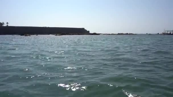 Mavi Deniz Suyu Dalgaları Dalgalar Yüzeyi — Stok video
