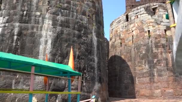 Sindhudurg Erőd Épült Chhatrapati Shivaji Maharaj Központjában Tenger Malvan Konkan — Stock videók