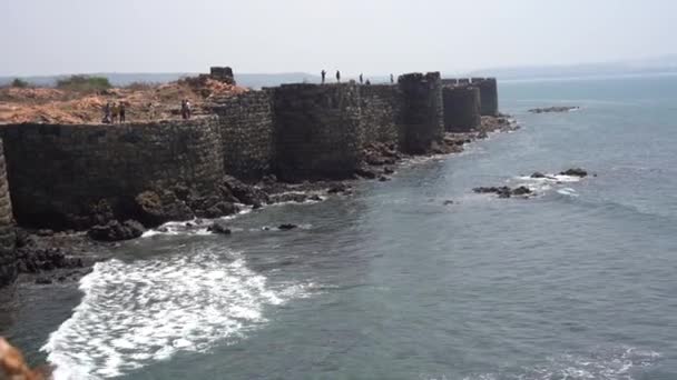 Fort Sindhudurg Construit Par Chhatrapati Shivaji Maharaj Centre Mer Malvan — Video