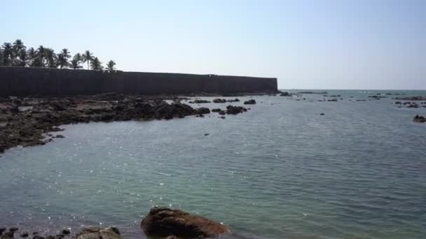 Sindhudurg Fort Built Chhatrapati Shivaji Maharaj Center Sea Malvan Konkan — Stock Video