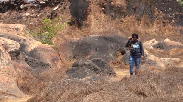 Touriste Fort Pratapgad Maharashtra Inde — Video