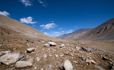 Himalaya manzarası. Ladakh, Hindistan