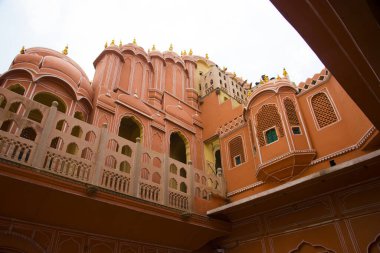 Hawa Mahal Rüzgar Sarayı, Jaipur, Rajasthan, Hindistan Seyahat Konsepti