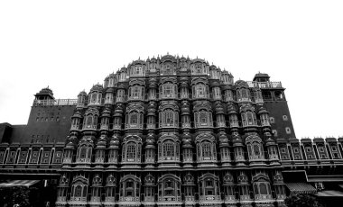 Hindistan 'ın ünlü simgesi, Hawa Mahal veya Rüzgâr Sarayı, Jaipur, Rajasthan, Hindistan