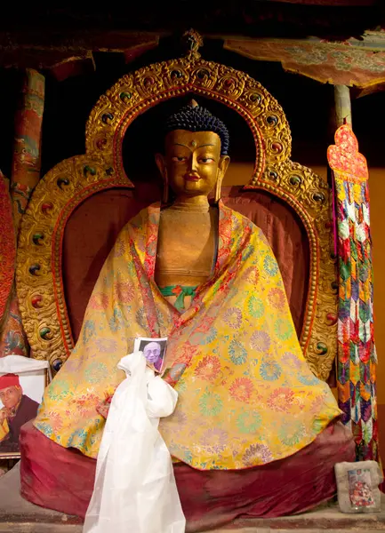 Buddha Statue Leh Palace Leh Ladask — Stockfoto
