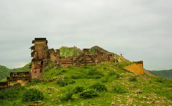 Amer Amber Fort Famoso Destino Turístico Jaipur Rajastão Índia Patrimônio — Fotografia de Stock