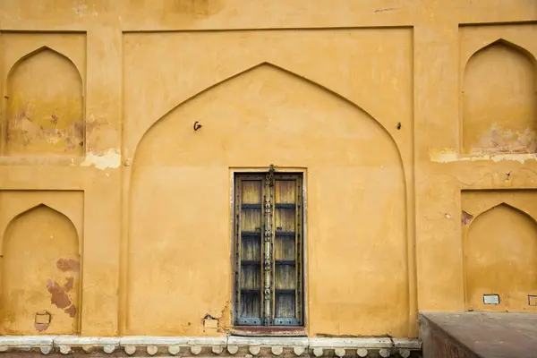Dekoratív Minta Régi Ajtó Jaipur India — Stock Fotó