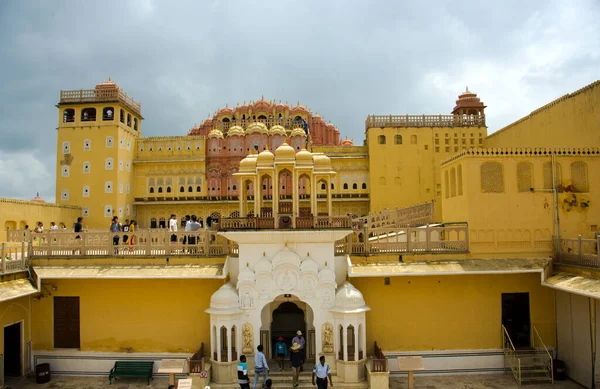 View Hawa Mahal Palace Winds Jaipur Rajasthan Travel Concept India — Stock Photo, Image