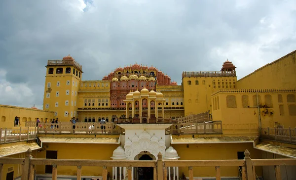 View Van Hawa Mahal Paleis Van Winden Jaipur Rajasthan Travel — Stockfoto
