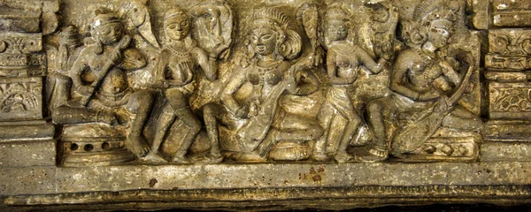 Stará Kamenná Socha Hinduistické Bohyně Městském Paláci Jaipur Indie — Stock fotografie
