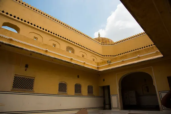 Vista Interior Hawa Mahal Palace Winds Jaipur Rajasthan Conceito Viagem — Fotografia de Stock