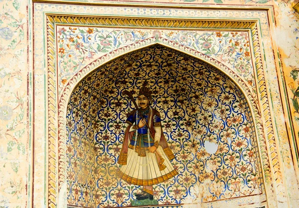 Διακοσμημένη Πύλη Στο Jaipur Rajasthan Ινδία — Φωτογραφία Αρχείου