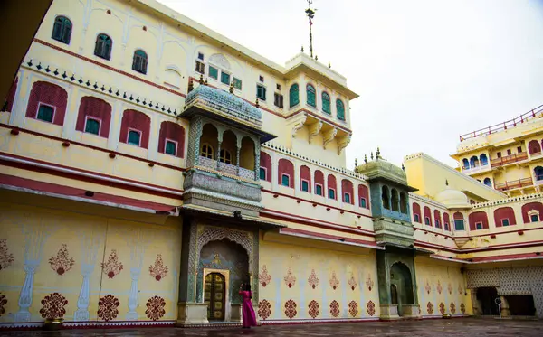 City Palace Jaipur Gebouwd Met Een Fusie Van Islamitische Rajput — Stockfoto