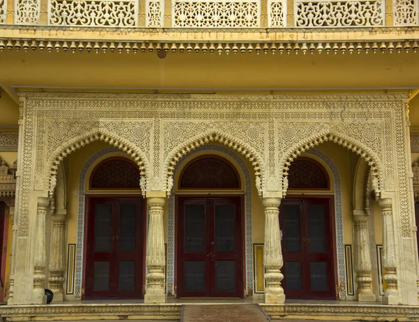 Городской Дворец Джайпур Бухарест Слиянием Исламского Раджпутского Европейского Архитектурных Стилей — стоковое фото