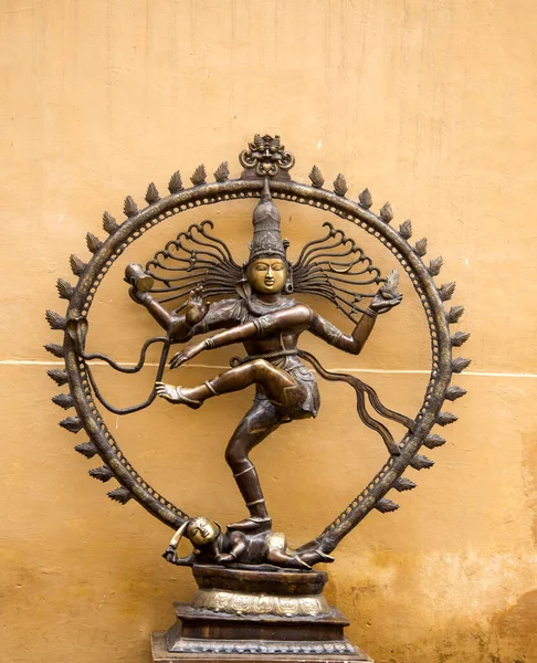 Una Statua Rame Dio India — Foto Stock