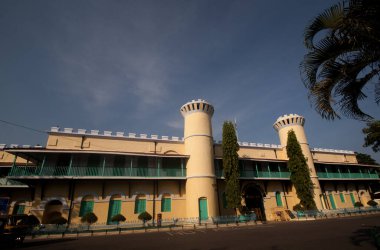 Port Blair, Andaman, Hindistan hücresel hapiste. İngilizler tarafından inşa tarihi bina.